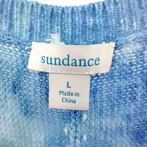 Sundance Tie Dyed Zenia Cotton Sweater - Large - Picture 11 of 12